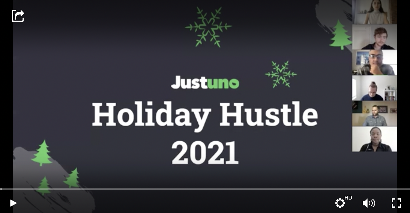 Justuno Holiday Hustle with Gatsby Video thumbail